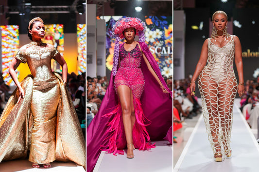 Faith Nketsi, Blue Mbombo and Mihlali Ndamase at Joburg Fashion Week 2023